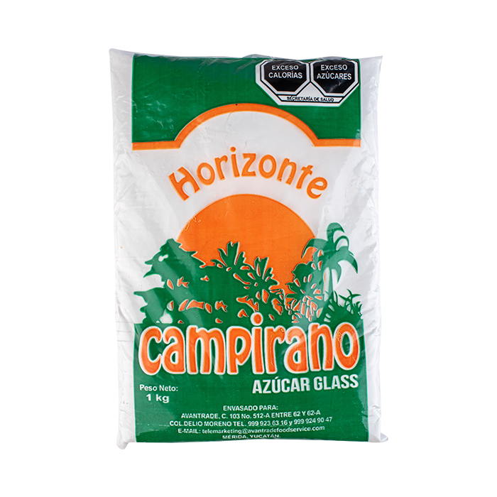 AZUCAR GLASS HORIZONTE CAMPIRANO BOLSA 1  KG.