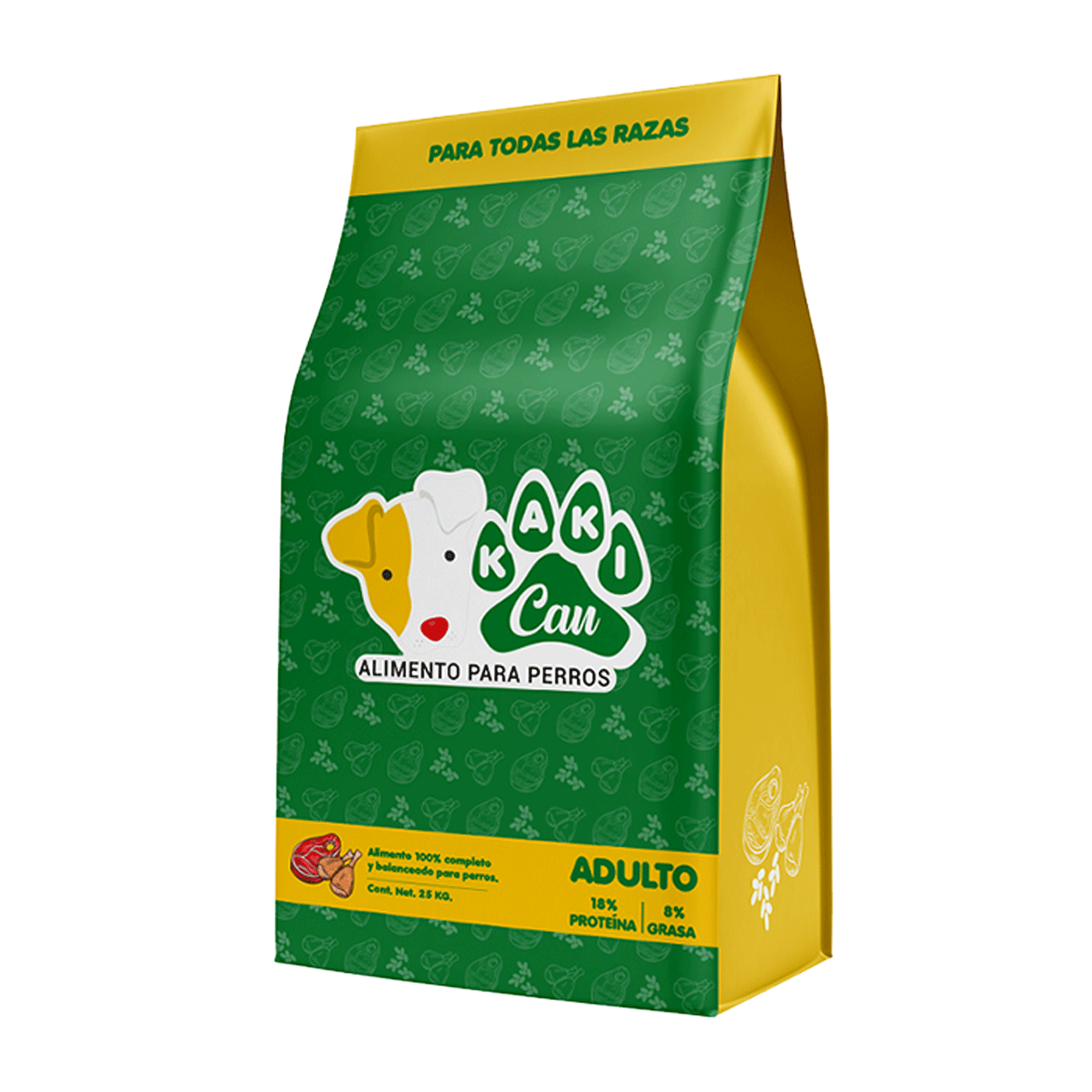 ALIMENTO P/PERRO KAKICAN 18% PROTEÍNA BULTO 25  KG.