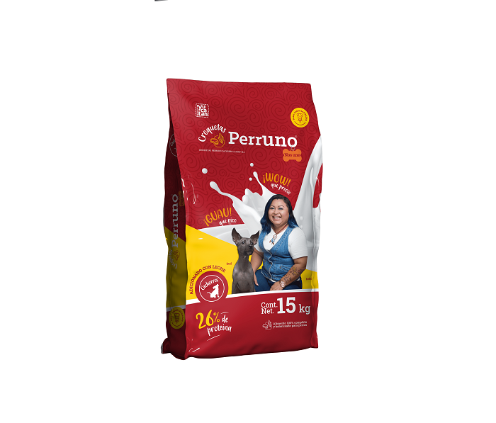 CROQUETAS PARA PERRO PERRUNO CACHORRO 26% PROTEINA BULTO 15  KG.