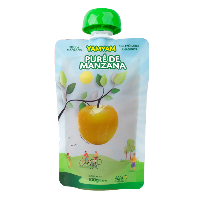 PURE DE MANZANA YAMYAM POUCH 100  GR.