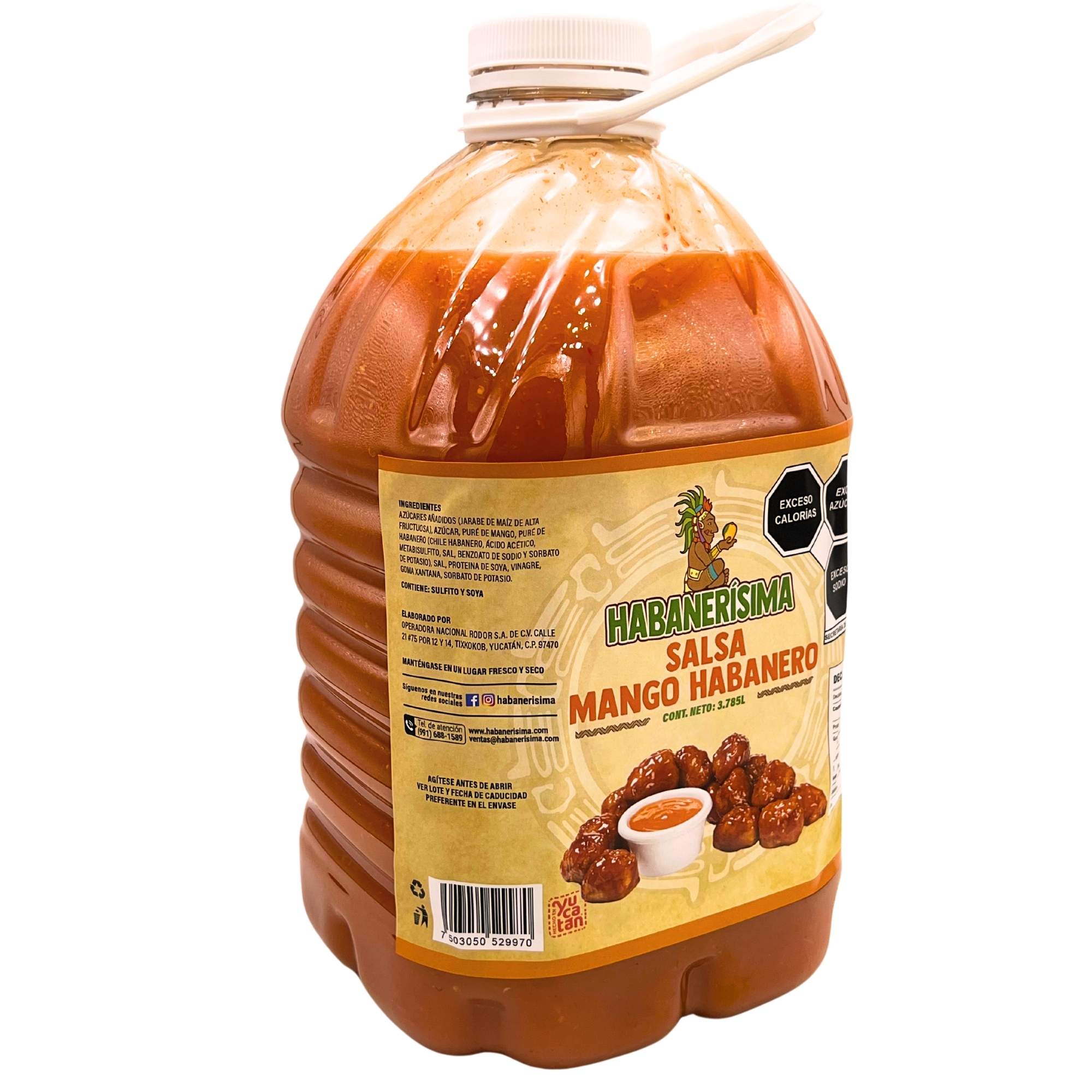 SALSA MANGO HABANERO HABANERISIMA 3.785  LT.