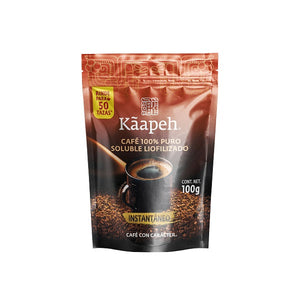 CAFE INSTANTANEO PURO SOLUBLE LIOFILIZADO  KAAPEH 100  GR.