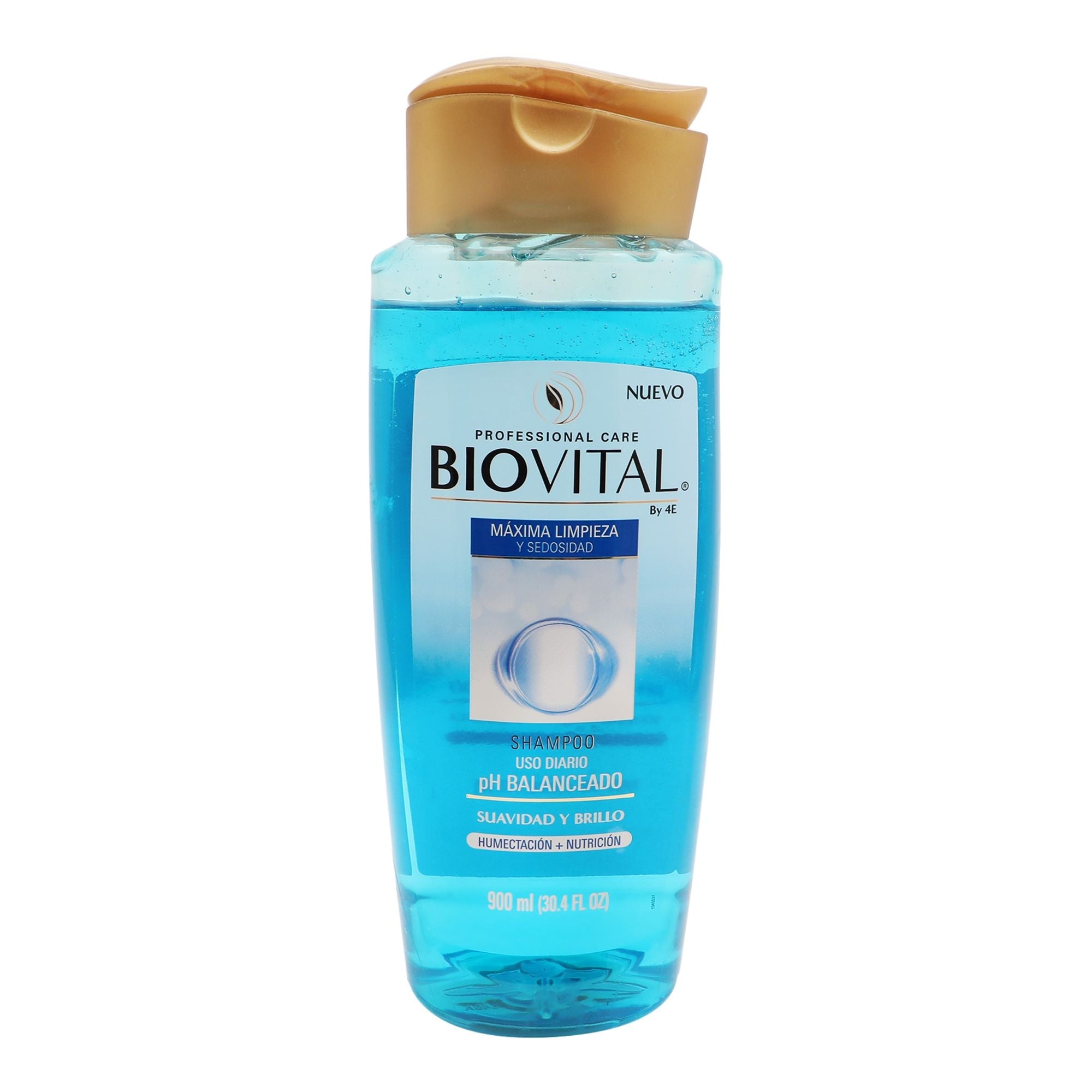 SHAMPOO BIOVITAL SUAVIDAD Y BRILLO 900  ML.