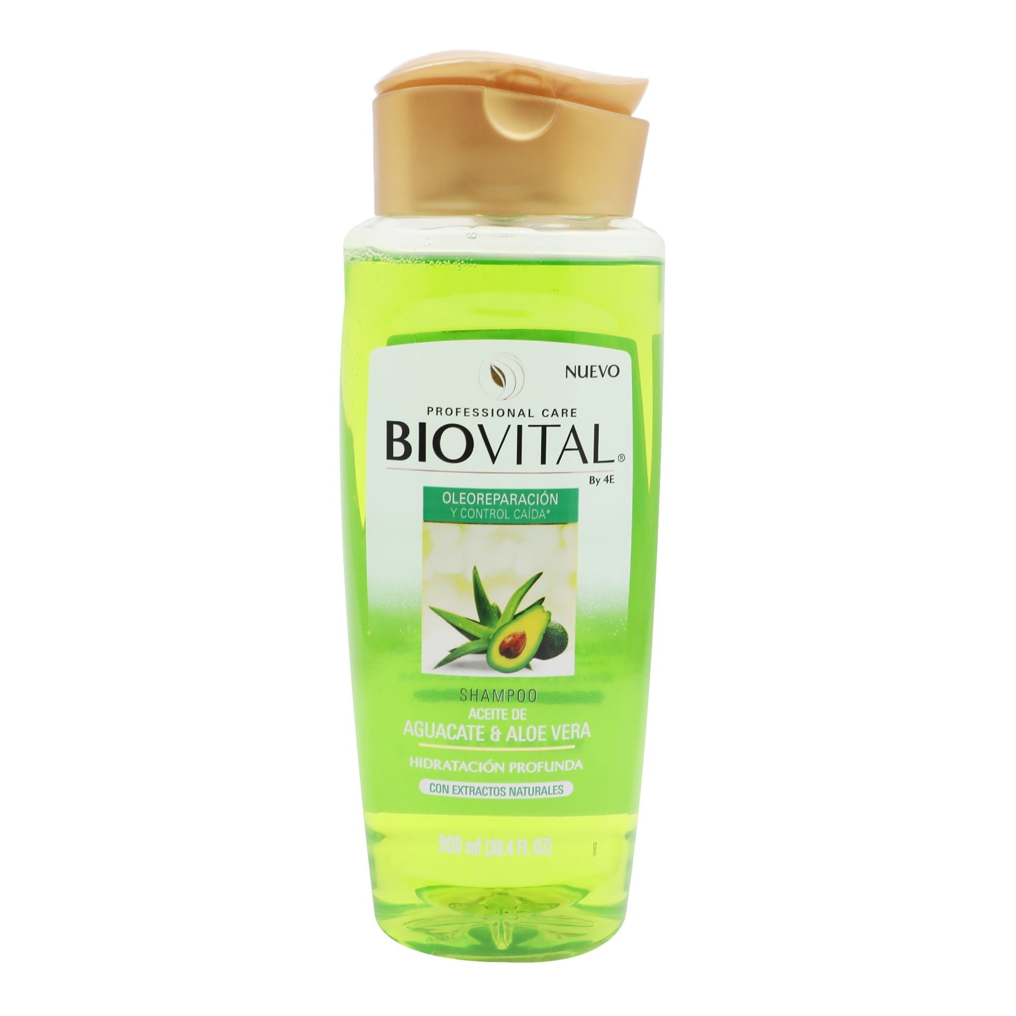 SHAMPOO BIOVITAL EACEITE DE AGUACATE Y ALOE VERA HIDRATACION PROFUNDA 900  ML.