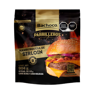 HAMBURGUESA SIRLOIN  BOLSA  BACHOCO 904  GR.