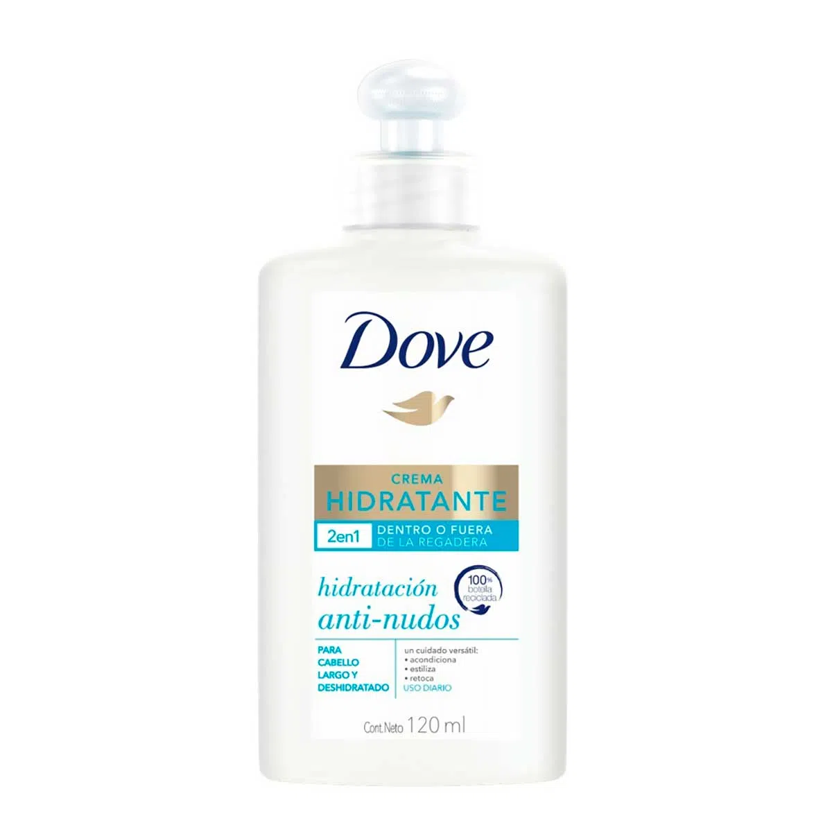 CREMA PARA PEINAR DOVE HIDRATACION DIARIA 120  ML.