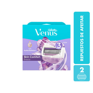 GILLETTE VENUS BREEZE CARTUCHOS PARA AFEITAR 3 HOJAS 2  PZA.