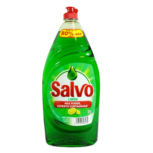 DETERGENTE LIQUIDO LAVATRASTES SALVO  LIMON 1.200  LT.