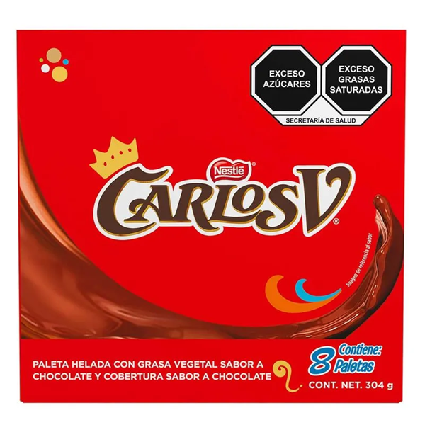 MULTIPACK DE PALETAS CARLOS V 8  PZA.