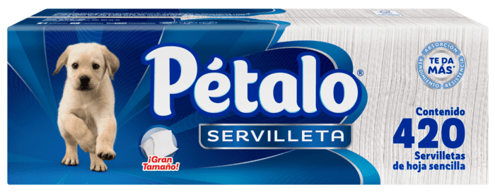 SERVILLETA PETALO BLANCA 420  PZA.