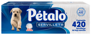 SERVILLETA PETALO BLANCA 420  PZA.