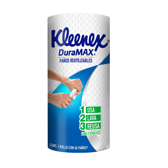 TOALLA DE PAPEL PARA COCINA REUTILIZABLE KLEENEX DURA MAX 1  PZA.