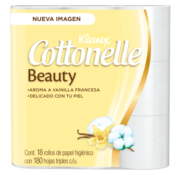 PAPEL HIGIENICO KLEENEX COTTONELLE BEAUTY CARE 180 HT 18  ROLLO