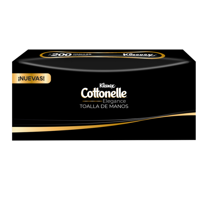 TOALLA DE MANOS KLEENEX COTTONELLE ELEGANCE 200  PZA.