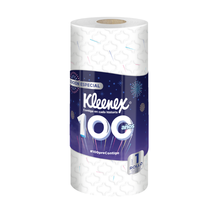 TOALLA DE PAPEL PARA COCINA KLEENEX 100 AÑOS 1  PZA.