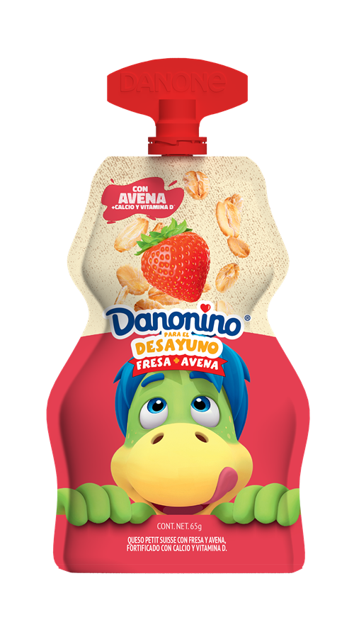 DANONINO POUCH FRESA Y AVENA 65  GR.