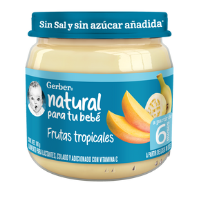 GERBER 2DA ETAPA FRUTAS TROPICALES FRASCO 100  GR.