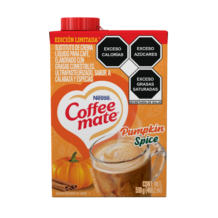 COFFEE MATE LIQUIDO SABOR PUMPKIN SPICE TETRA 530  GR.