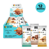 BARRA PROTEÍNA SABORES MIXTOS BIO B CAJA 480  GR.