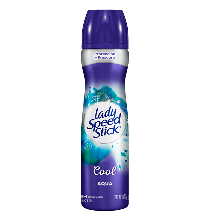 DESODORANTE AEROSOL LADY SPEED STICK COOL AQUA 91  GR.