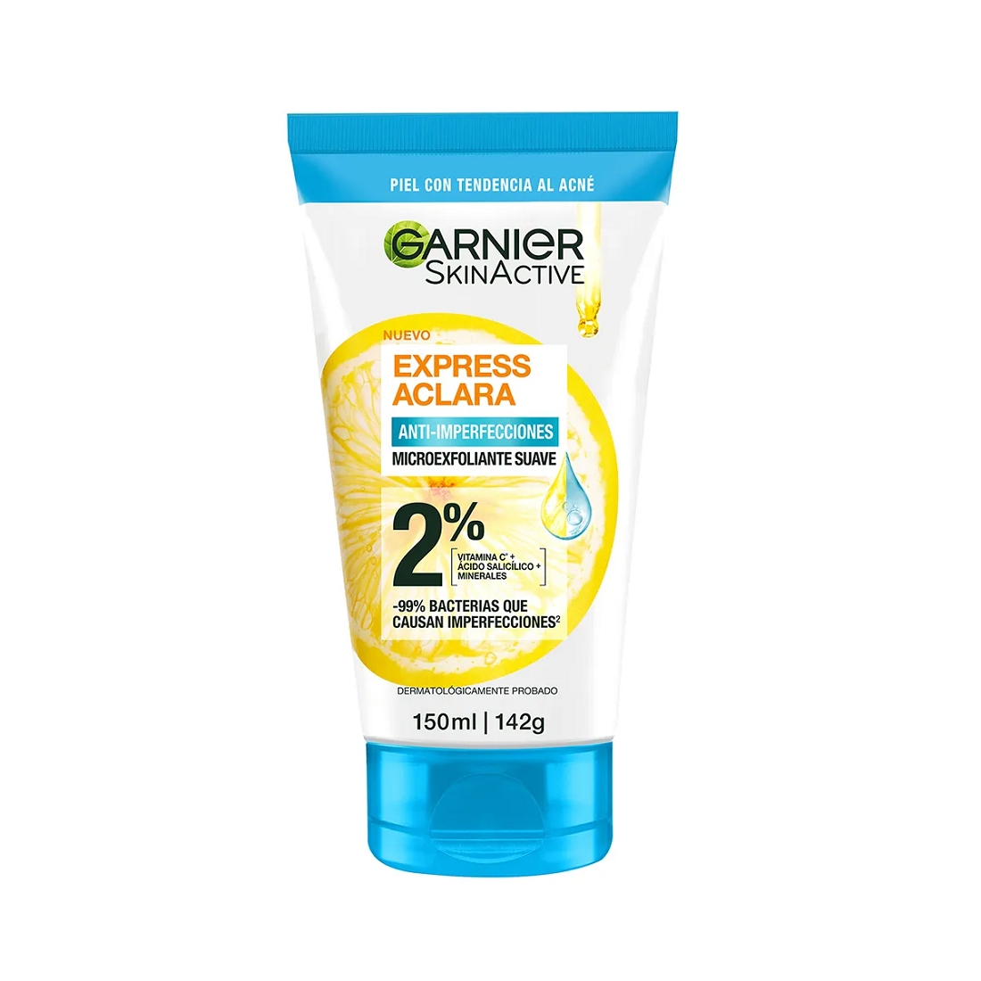 MICROEXFOLIANTE GARNIER SKIN ACTIVE EXPRESS ACLARA 150  ML.