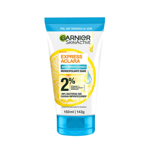 MICROEXFOLIANTE GARNIER SKIN ACTIVE EXPRESS ACLARA 150  ML.