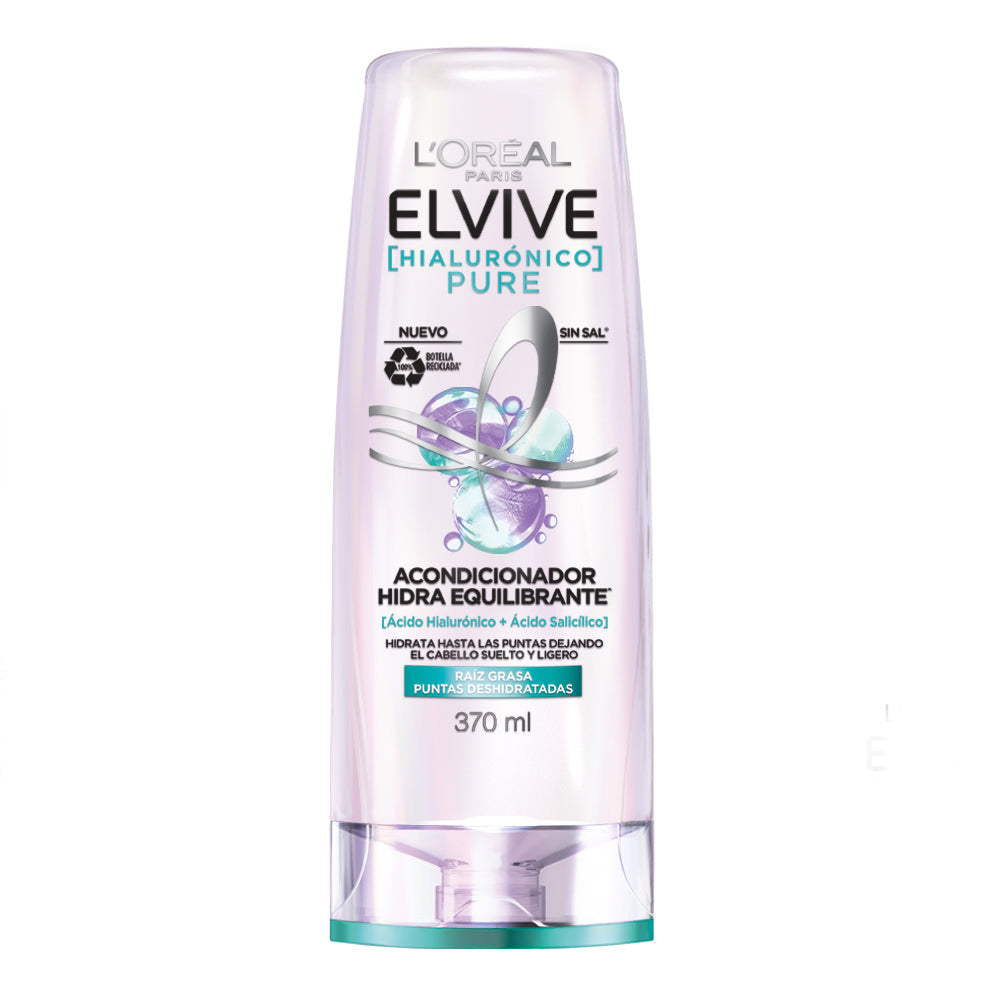 ACONDICIONADOR ELVIVE HIALURONICO PURE 370  ML.