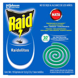 INSECTICIDA ESPIRAL RAIDOLITOS ANTI MOSQUITOS VERDE 10  PZA.