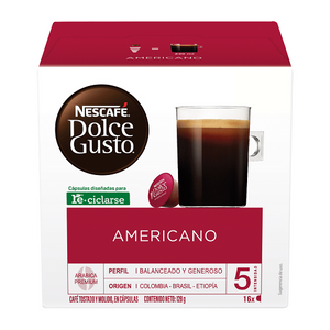 CAFE  AMERICANO NESCAFE DOLCE GUSTO 16  PZA.