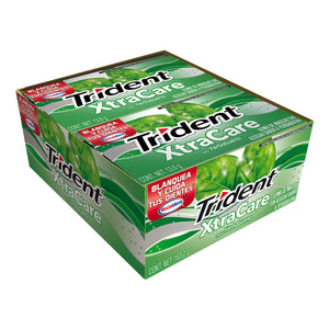 CHICLE TRIDENT XTRACARE YERBABUENA DISPLAY 12  PZA.