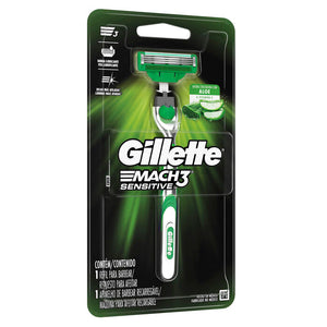 GILLETTE MACH 3 MAQUINA PARA AFEITAR SENSITIVE 1  PZA.