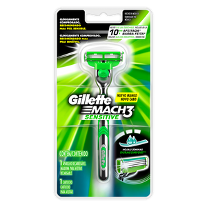 GILLETTE MACH 3 MAQUINA PARA AFEITAR SENSITIVE 1  PZA.