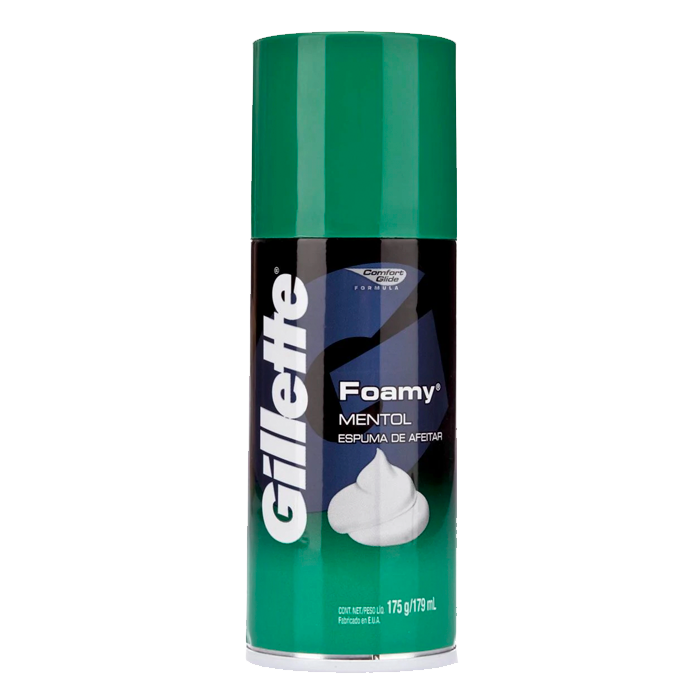 ESPUMA DE AFEITAR GILLETTE MENTHOL 175  GR.