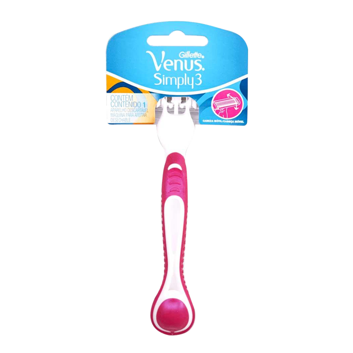 MAQUINA PARA AFEITAR GILLETTE SIMPLY VENUS 3 1  PZA.