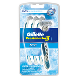 MAQUINA PARA AFEITAR GILLETTE PRESTOBARBA 3 COOLING PACK 4  PZA.