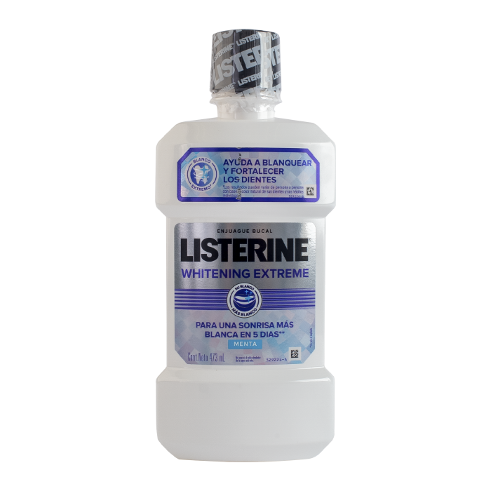 ENJUAGUE BUCAL LISTERINE WHITENING EXTREME 473  ML.