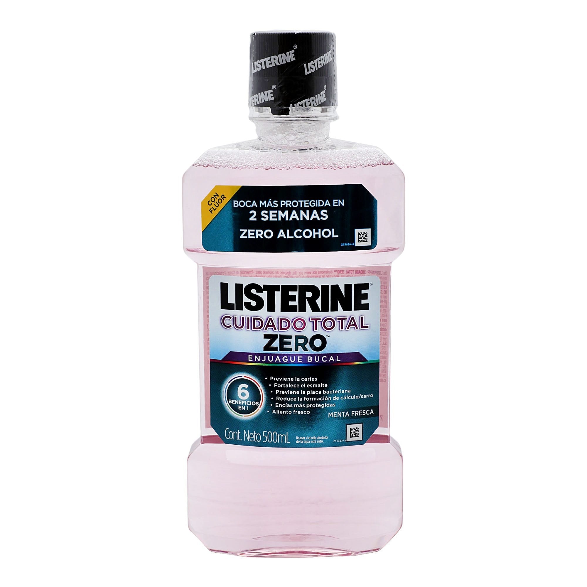 ENJUAGUE BUCAL LISTERINE CUIDADO TOTAL MENTA FRECA 500  ML.