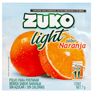 BEBIDA EN POLVO ZUKO LIGHT NARANJA 7  GR.