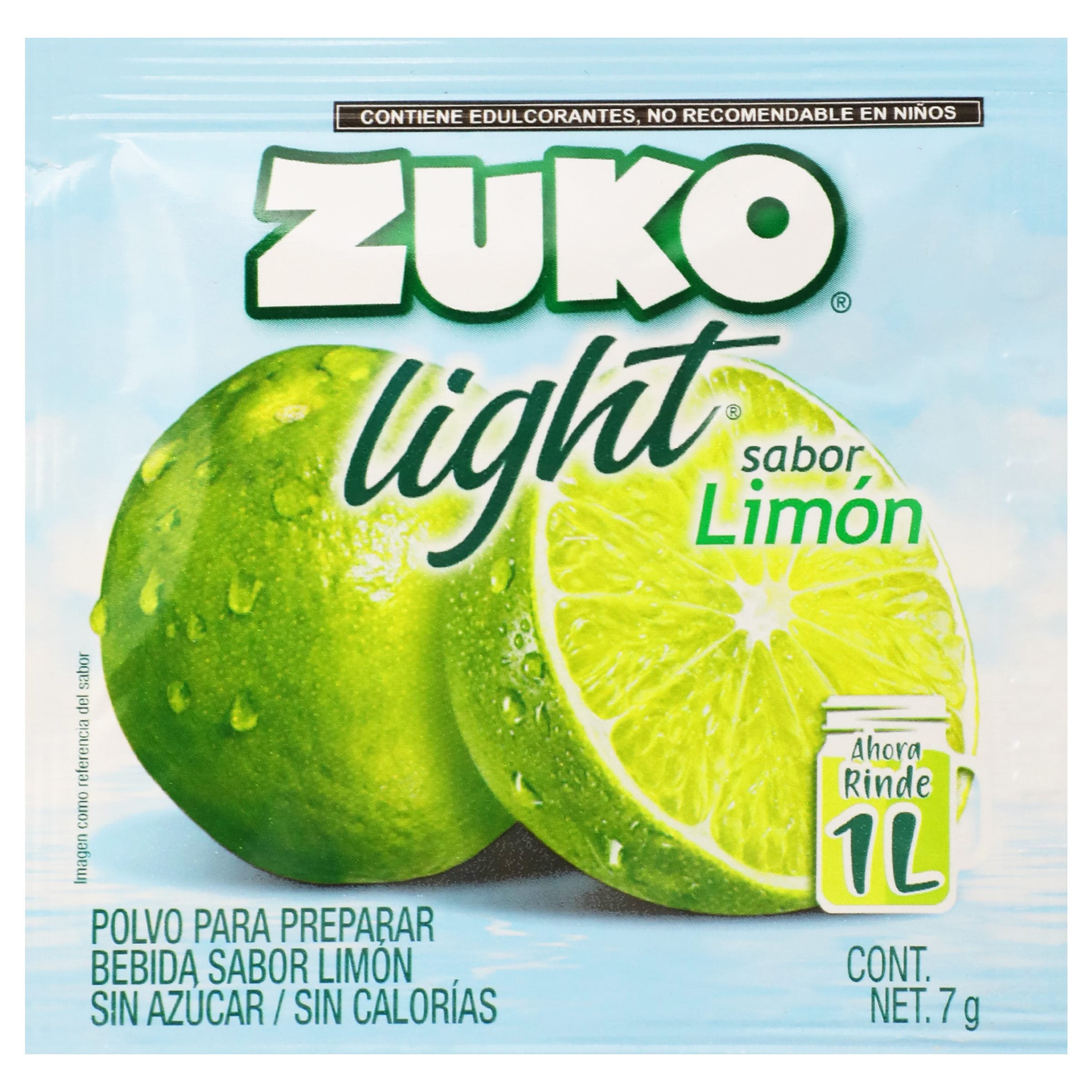 BEBIDA EN POLVO ZUKO LIGHT LIMON 7  GR.