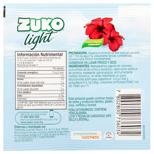 BEBIDA EN POLVO ZUKO LIGHT JAMAICA 7  GR.