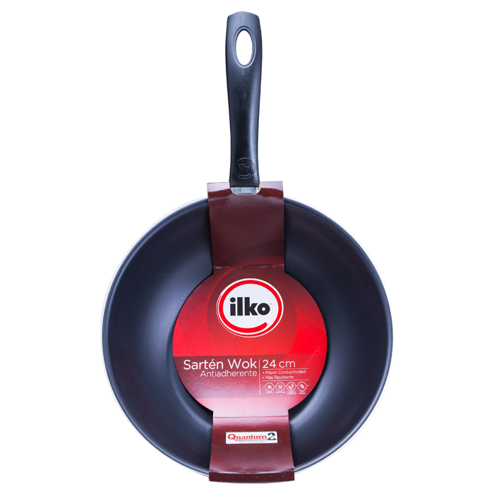 WOK 24 CM ANTIADHERENTE ILKO 1  PZA.