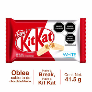 CHOCOLATE KIT KAT WHITE PIEZA 41.500  GR.