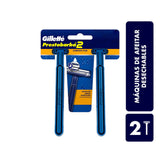 MAQUINA GILLETTE PRESTOBARBA PIEL SENSIBLE 2  PZA.