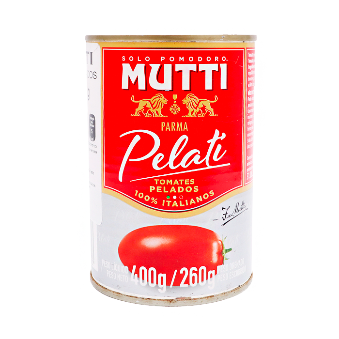 SALSA DE TOMATE MUTTI PELADOS LATA 400  GR.