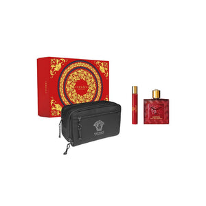 SET 3 PIEZAS VERSACE EROS FLAME PARA HOMBRE  EDP 100  ML.