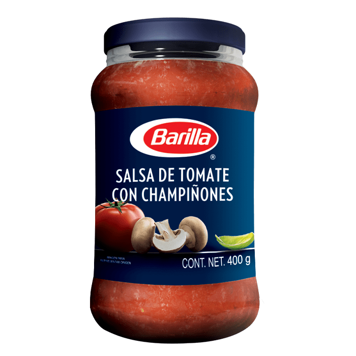 SALSA BARILLA CHAMPIÑONES FRASCO 400  GR.