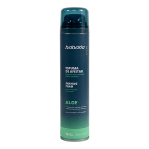 ESPUMA PARA AFEITAR BABARIA ALOE VERA 300  ML.