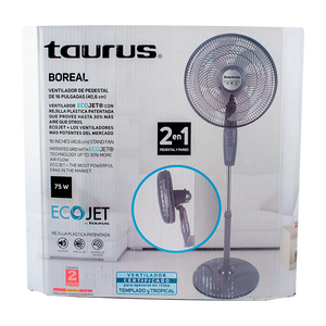 VENTILADOR DE PEDESTAL 16 TAURUS BOREAL 3 VEL. 1  PZA.