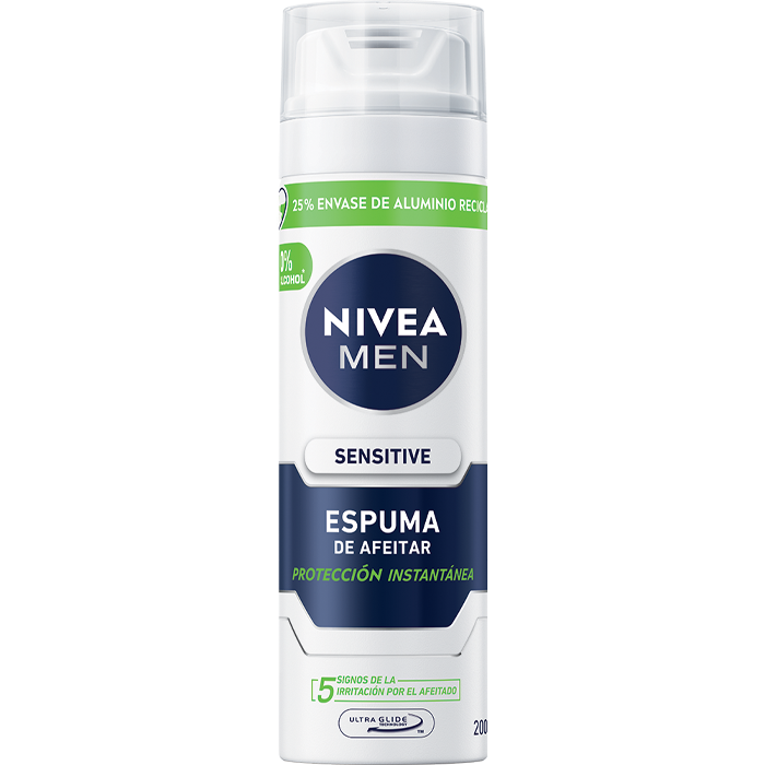 ESPUMA PARA FEITAR NIVEA MEN SENSITIVE 200  ML.