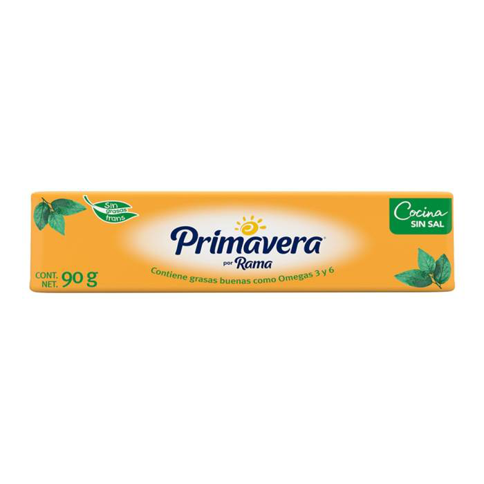 MARGARINA PRIMAVERA SIN SAL 90  GR.